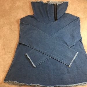 Denim Fashion Top